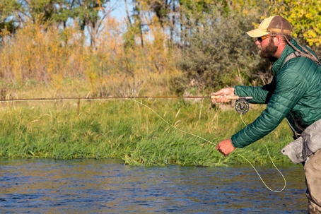 man fishing
